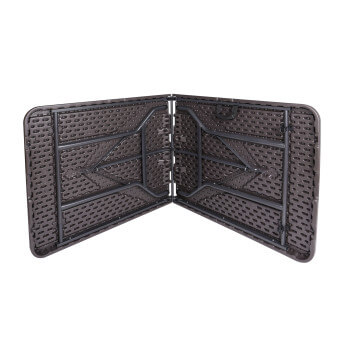 Stół cateringowy składany 180 cm brązowy 6