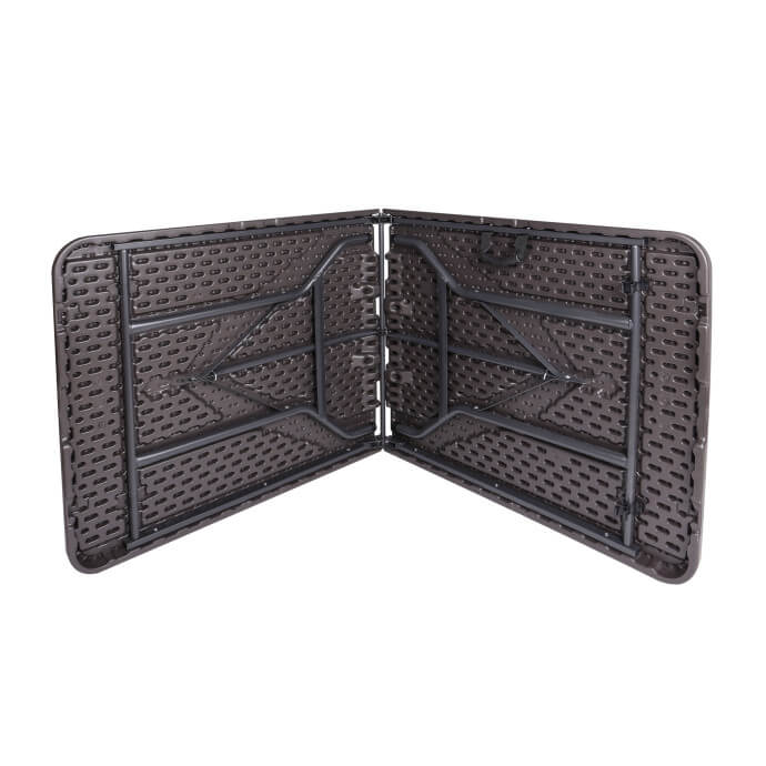 Stół cateringowy składany 180 cm brązowy 6