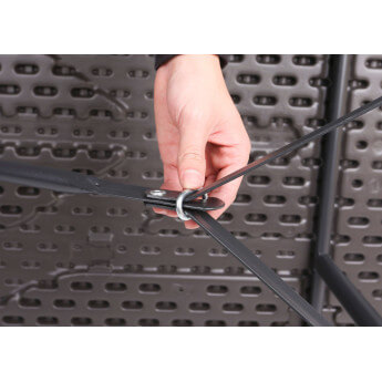 Stół cateringowy składany 180 cm brązowy 8