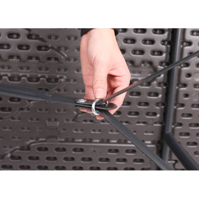 Stół cateringowy składany 180 cm brązowy 8