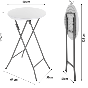 Stolik koktajlowy (cateringowy) D60 6