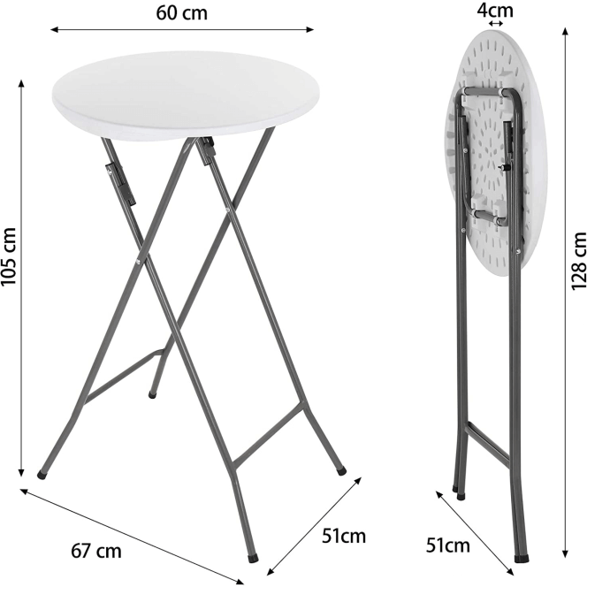 Stolik koktajlowy (cateringowy) D60 6