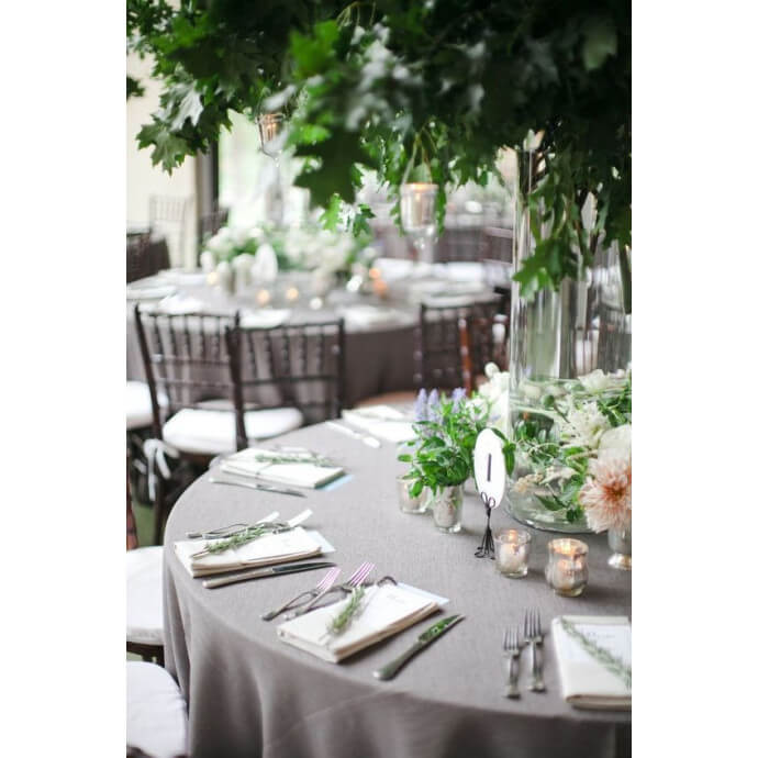 Obrus okrągły Restly szary D150 5