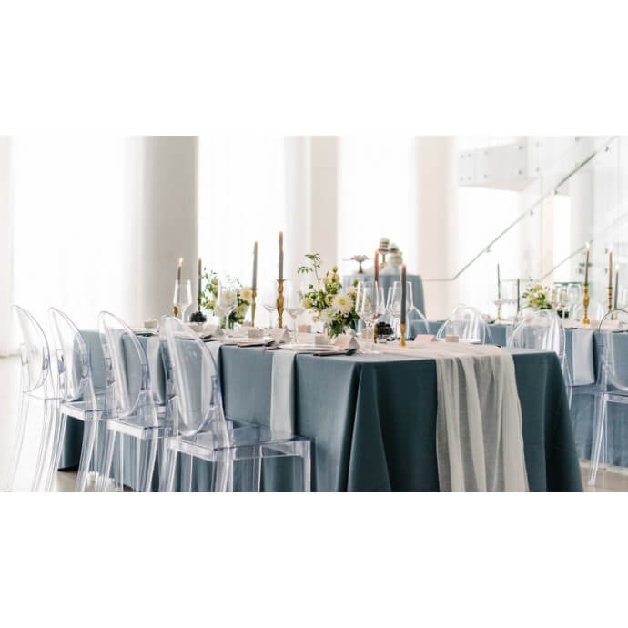 Obrus prostokątny Restly szary 150x150 3