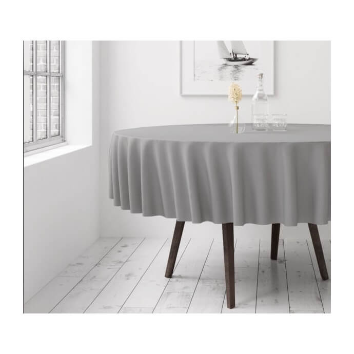 Obrus okrągły Restly szary D250 1