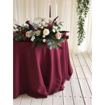 Obrus okrągły Restly bordowy D250 4