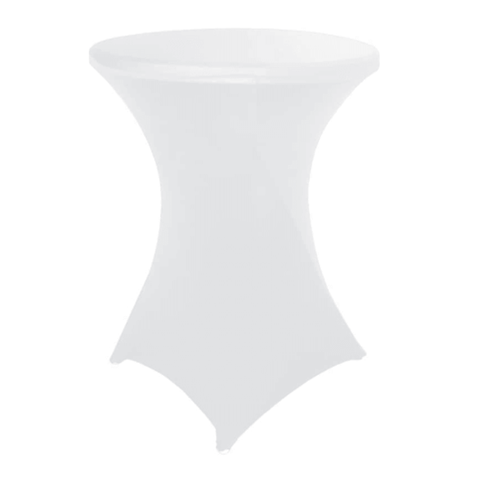 Elastyczny pokrowiec na stolik barowy, Restly biały 110x80 1