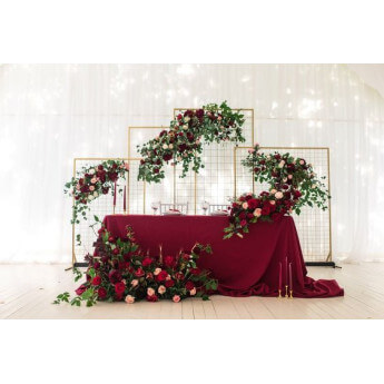 Obrus prostokątny Restly bordowy 150x150 3