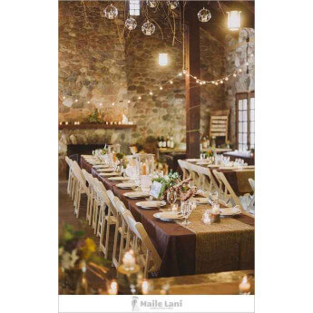 Obrus prostokątny Restly brązowy 150x150 3