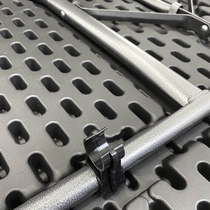 Stół cateringowy składany 180 cm czarny 4