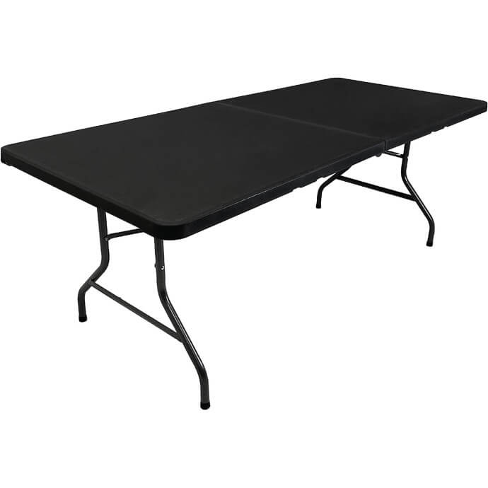 Stół cateringowy składany 180 cm czarny 6