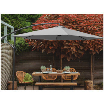 Parasol ogrodowy z pokrowcem Select Light Grey 13