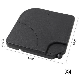 Parasol ogrodowy z podstawą Comfort Antracytowy 17