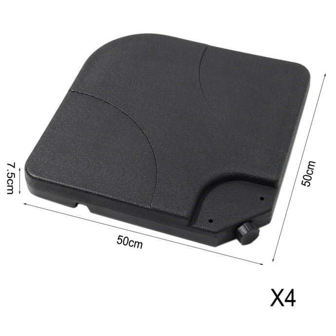 Parasol ogrodowy z podstawą Comfort Light Grey 15