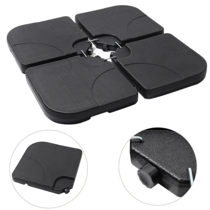 Parasol ogrodowy z podstawą i pokrowcem Select Taupe 14