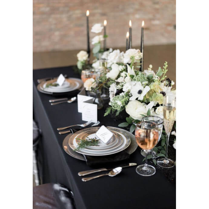 Obrus plamoodporny prostokątny Restly czarny 150x150 4