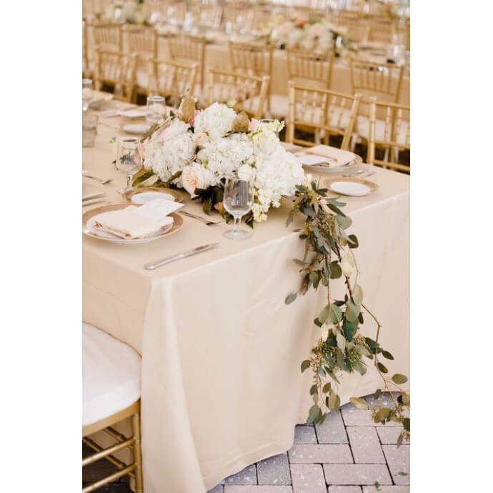 Obrus plamoodporny prostokątny Restly szampański 220x220 5