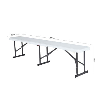 Ławka cateringowa składana 180 cm 2