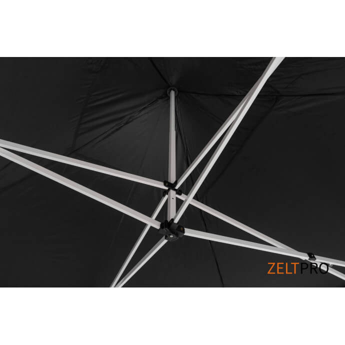 Namiot handlowy - ekspresowy, stalowy, 2x2 czarny Zeltpro PROFRAME 9