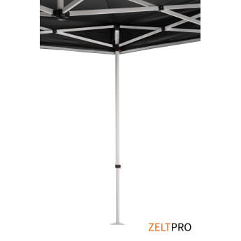 Namiot handlowy - ekspresowy, stalowy, 2x2 czarny Zeltpro PROFRAME 10