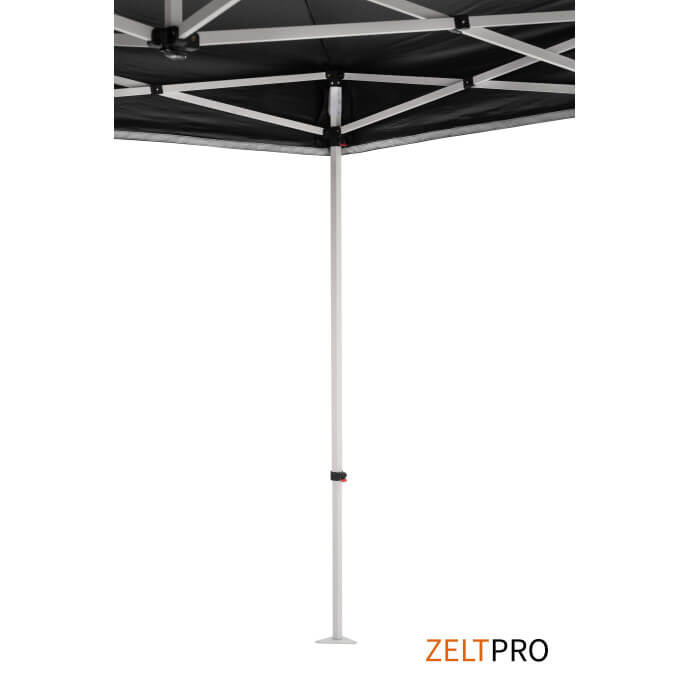 Namiot handlowy - ekspresowy, stalowy, 2x2 czarny Zeltpro PROFRAME 10
