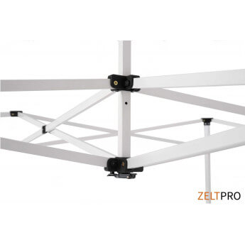 Namiot handlowy - ekspresowy, stalowy, 2x2 czarny Zeltpro PROFRAME 19