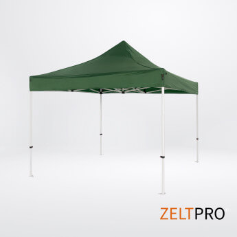 Namiot handlowy - ekspresowy, stalowy, 2x2 zielony Zeltpro PROFRAME 2