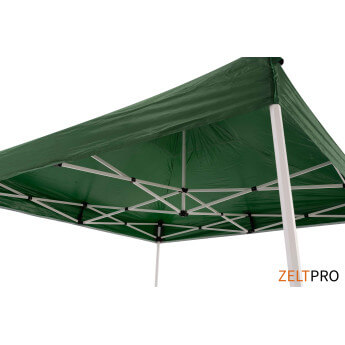Namiot handlowy - ekspresowy, stalowy, 2x2 zielony Zeltpro PROFRAME 6