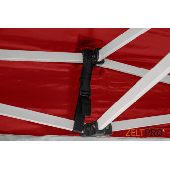 Namiot handlowy - ekspresowy, stalowy, 2x2 czerwony Zeltpro PROFRAME 13