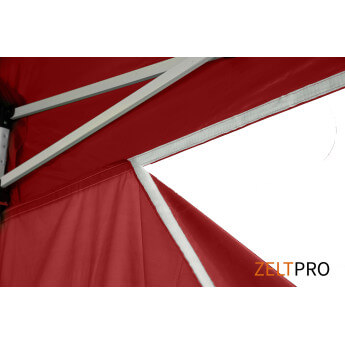 Namiot handlowy - ekspresowy, stalowy, 2x2 czerwony Zeltpro PROFRAME 14