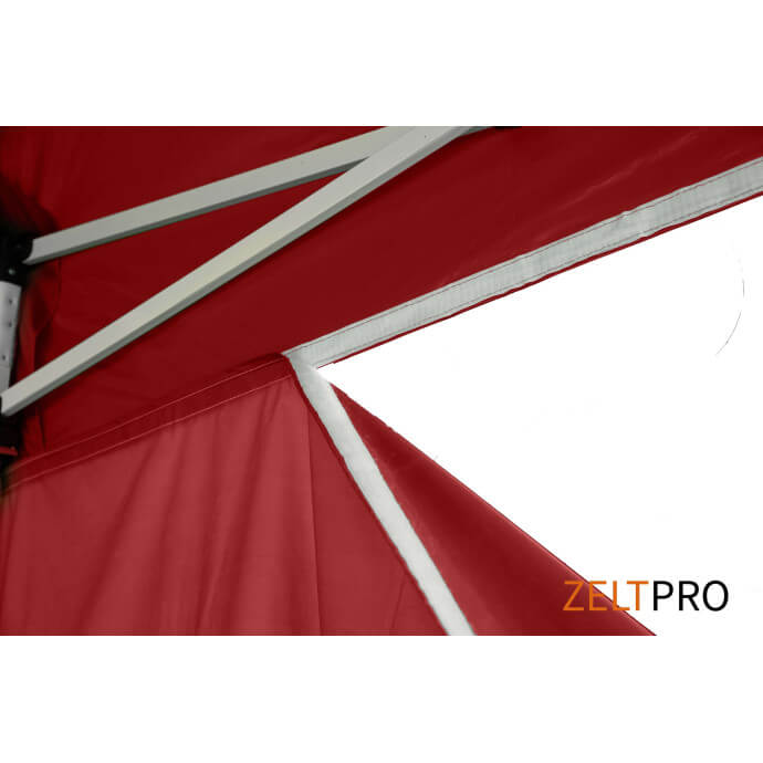 Namiot handlowy - ekspresowy, stalowy, 2x2 czerwony Zeltpro PROFRAME 14