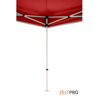 Namiot handlowy - ekspresowy, stalowy, 2x2 czerwony Zeltpro PROFRAME 16