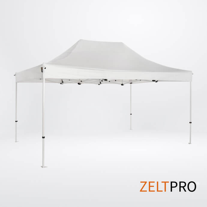 Namiot handlowy - ekspresowy, stalowy, 3x2 biały Zeltpro PROFRAME 2